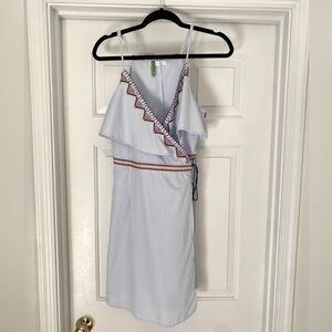 Embroidered Wrap Dress THML